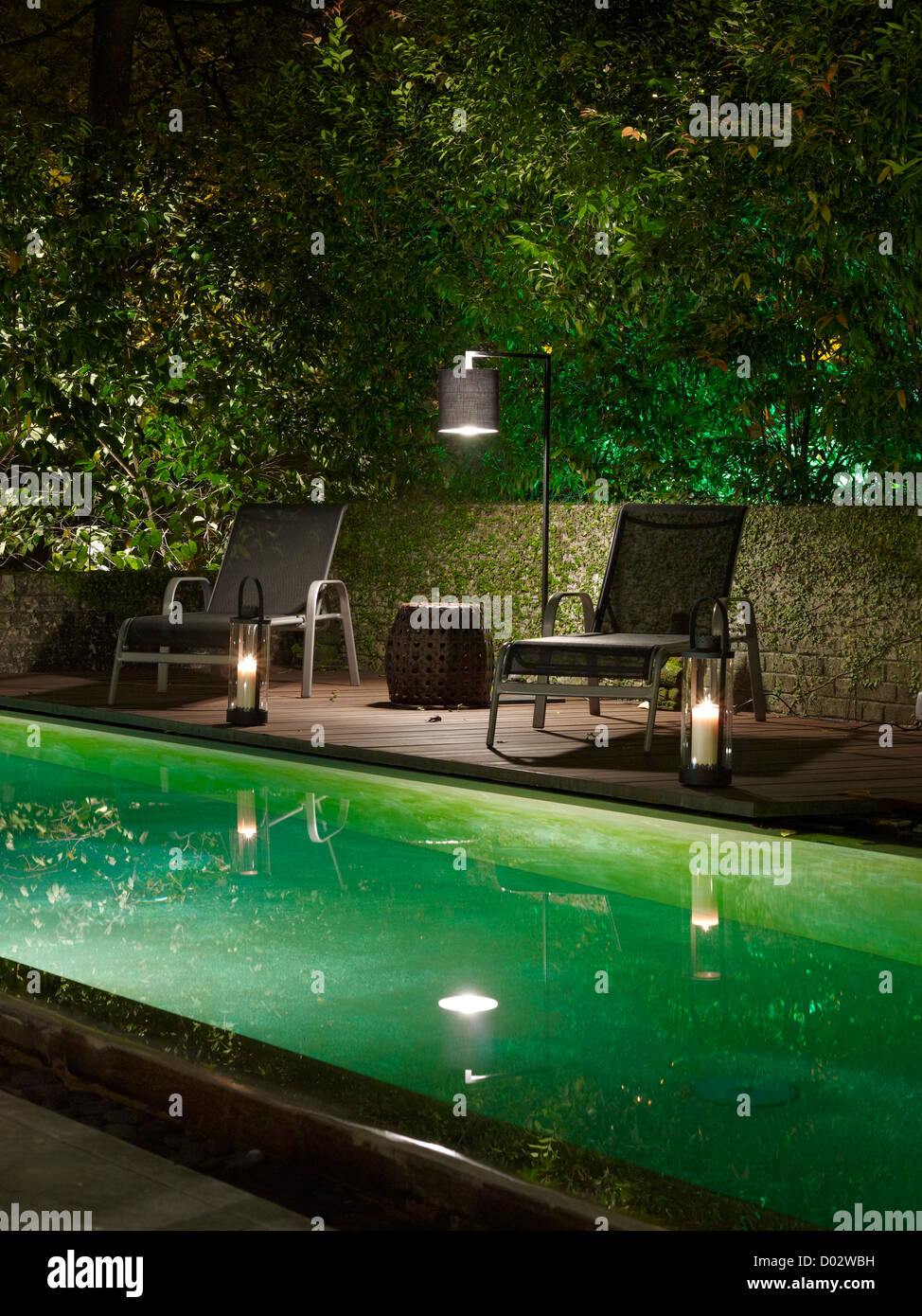 Dog Concrete House, Kuala Lumpur, Malaysia. Architect Kevin Low, 2012. Swimming pool and