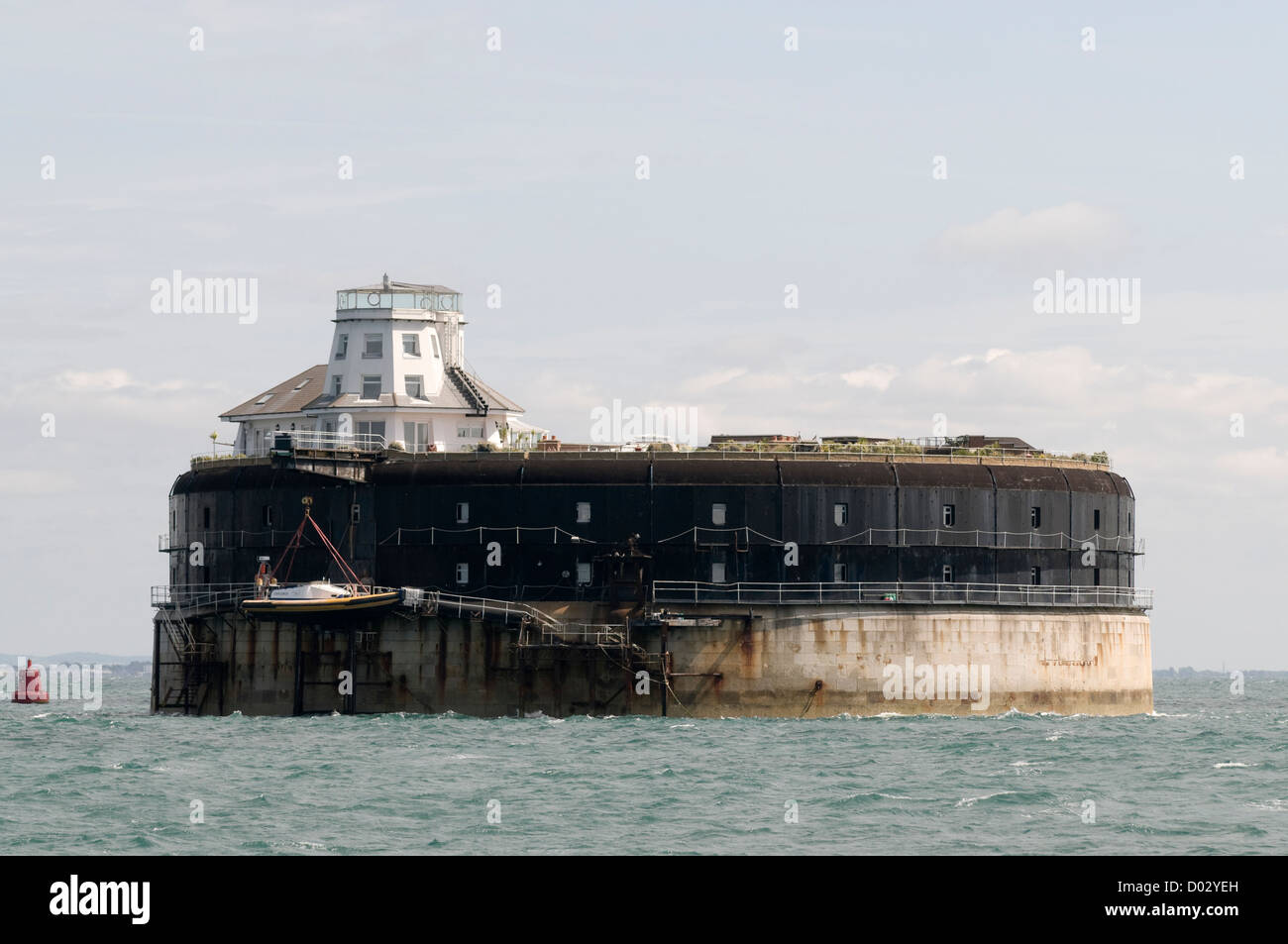 No Man'sLand Fort in the Solent Stock Photo - Alamy