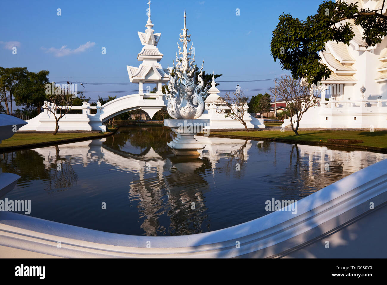 White temple in Chiang Rai province, Northern Thailand Stock Photo - Alamy