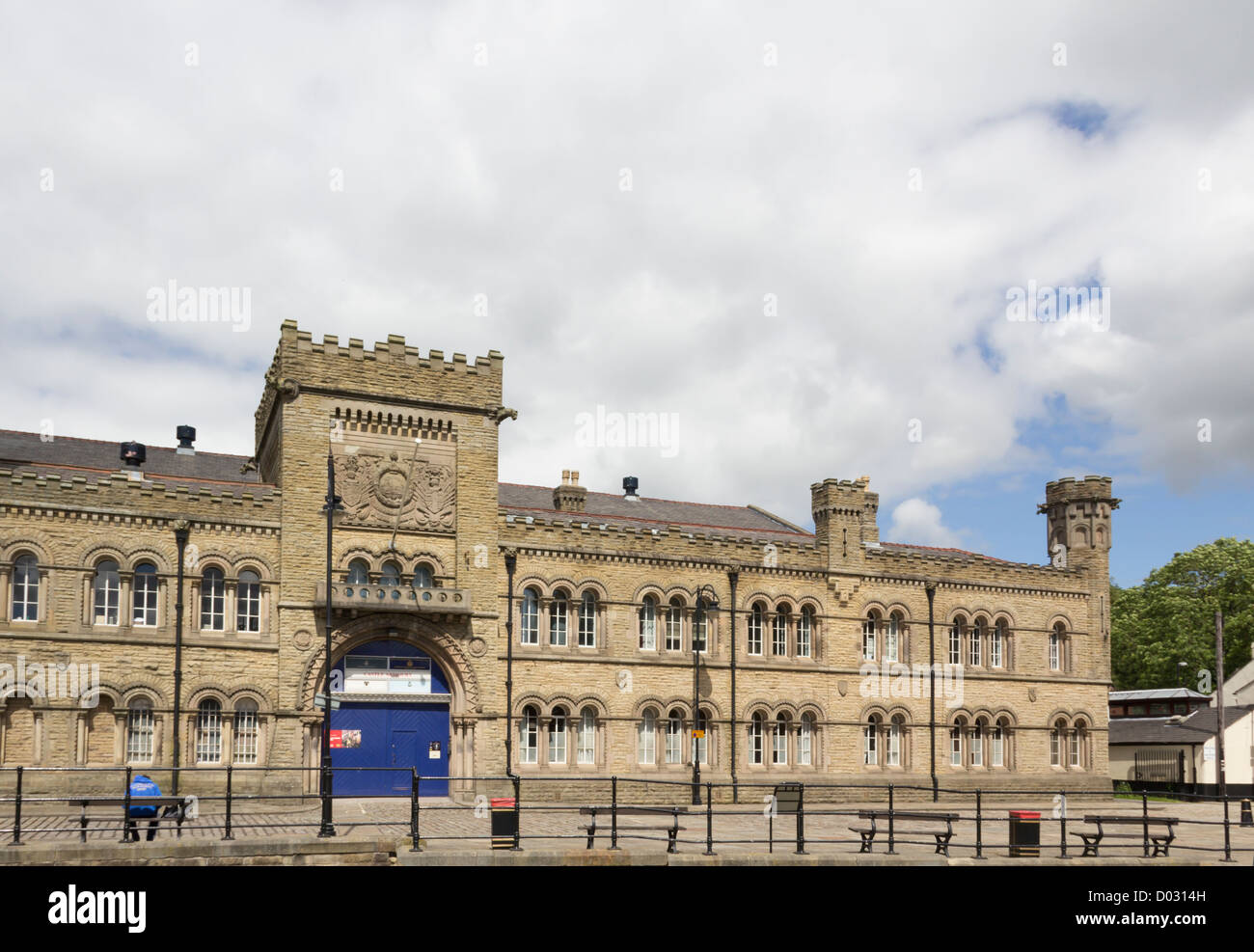 Castle Armoury in Castle Street Bury. A grade II listed building dating from 1868. Stock Photo