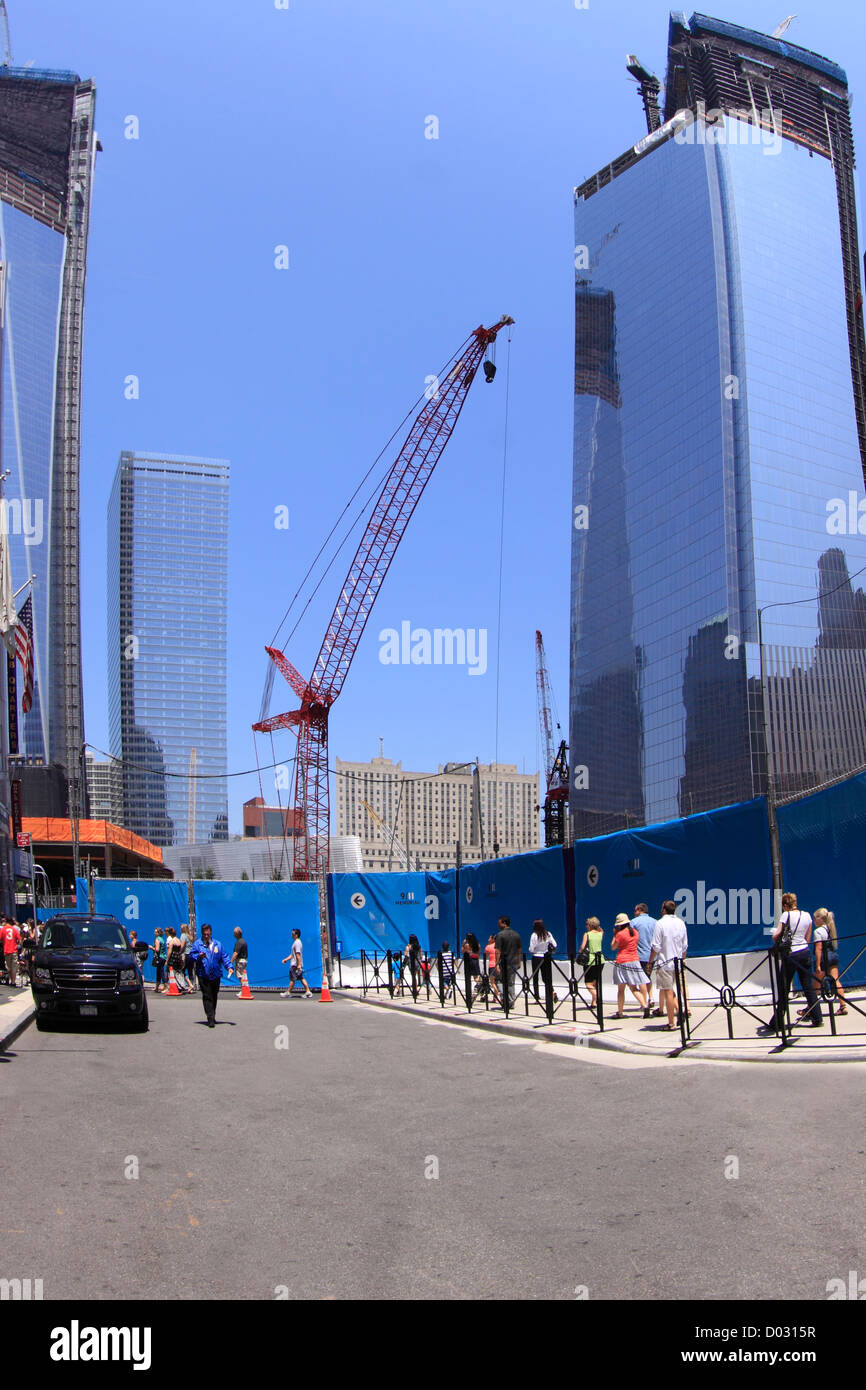 World Trade Center memorial site New York City Stock Photo