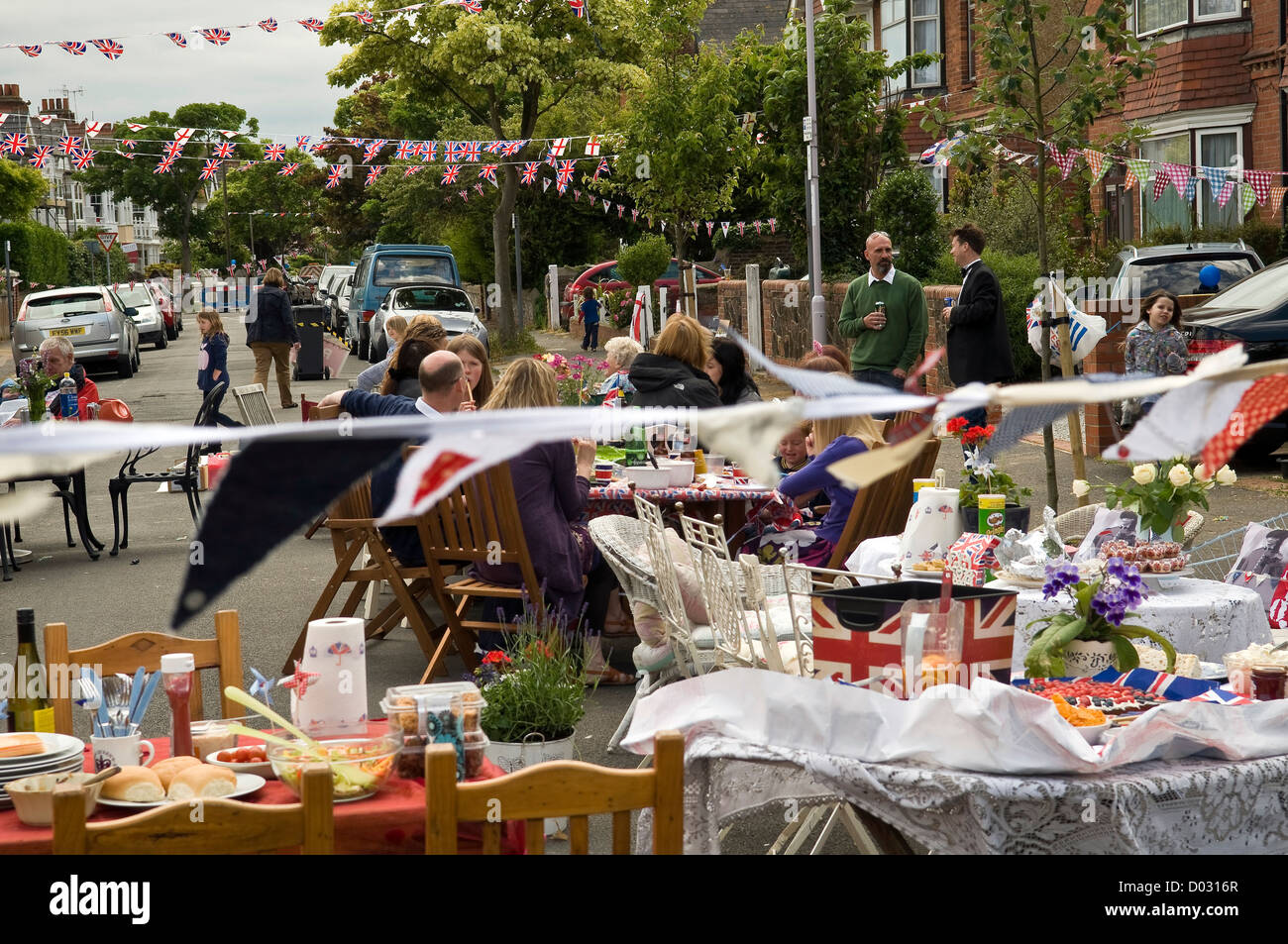 Street party for Queen Elizabeth II's Diamond Jubilee in Worthing, West