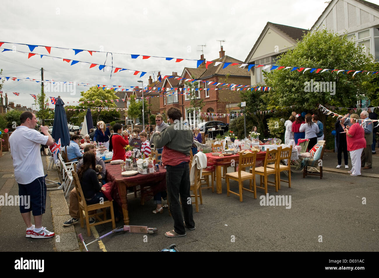 Street party for Queen Elizabeth II's Diamond Jubilee in Worthing, West