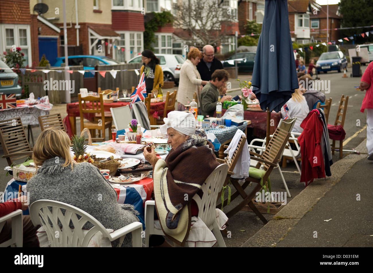 Street party for Queen Elizabeth II's Diamond Jubilee in Worthing, West