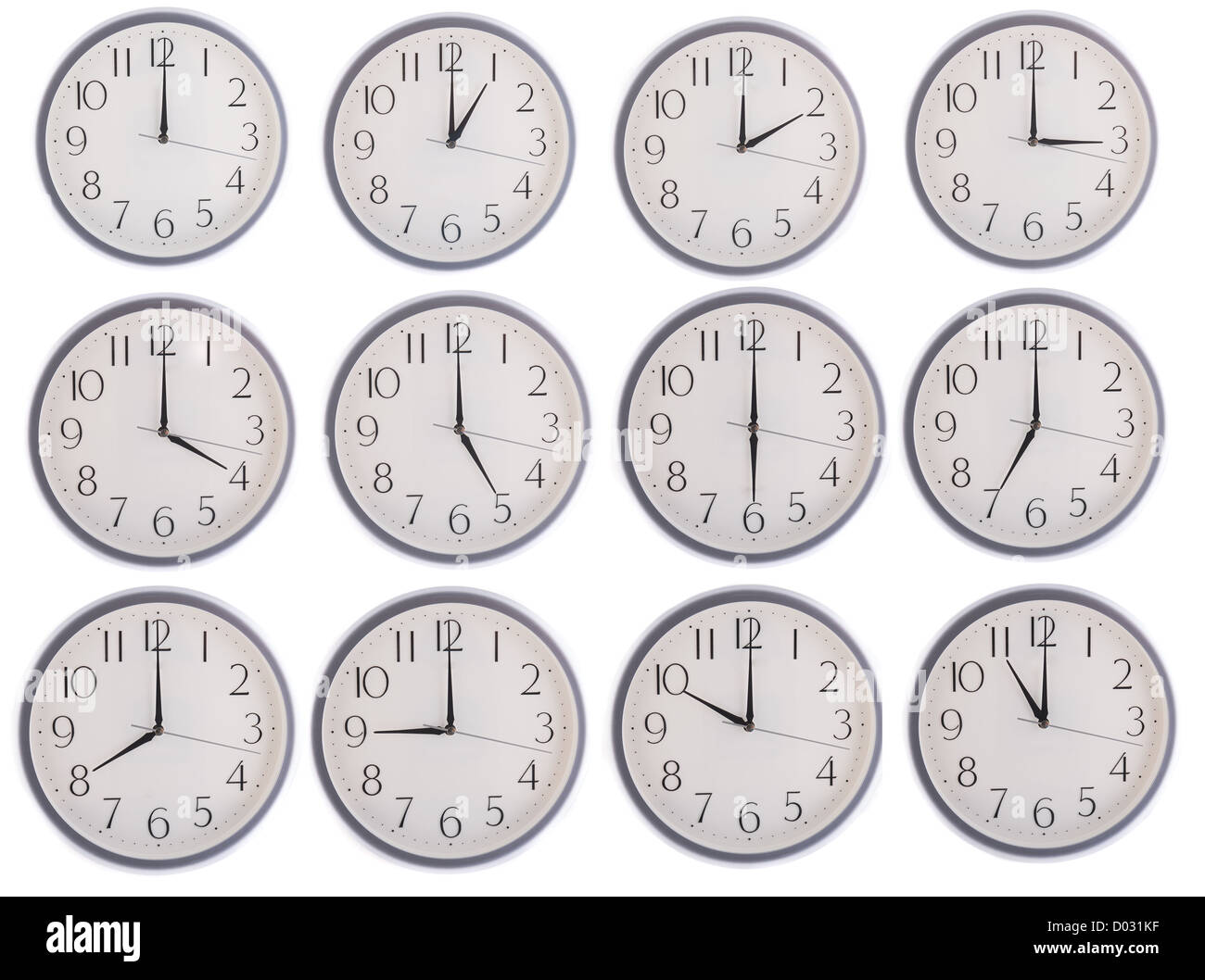 Clock 11 am Cut Out Stock Images & Pictures Alamy