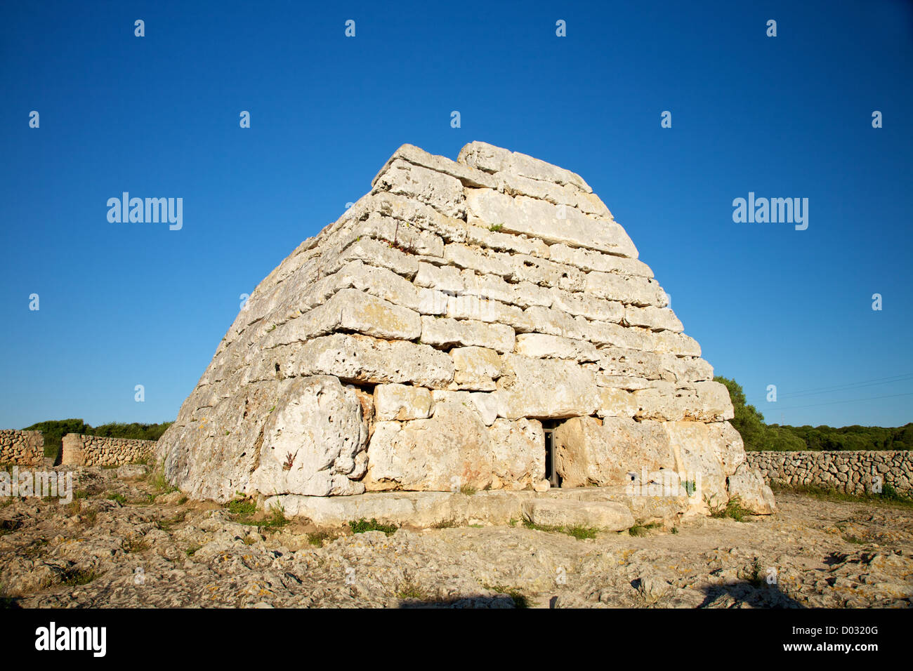 Naveta des tudons prehistoric monument hi-res stock photography and ...