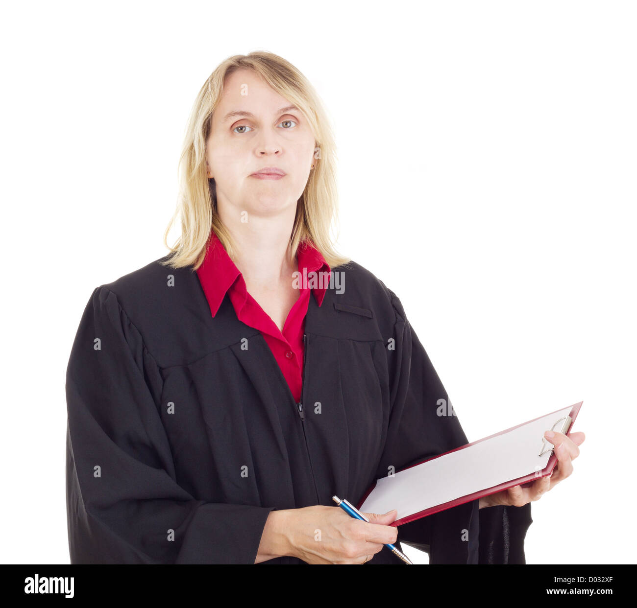 Judge court red robe hi-res stock photography and images - Alamy