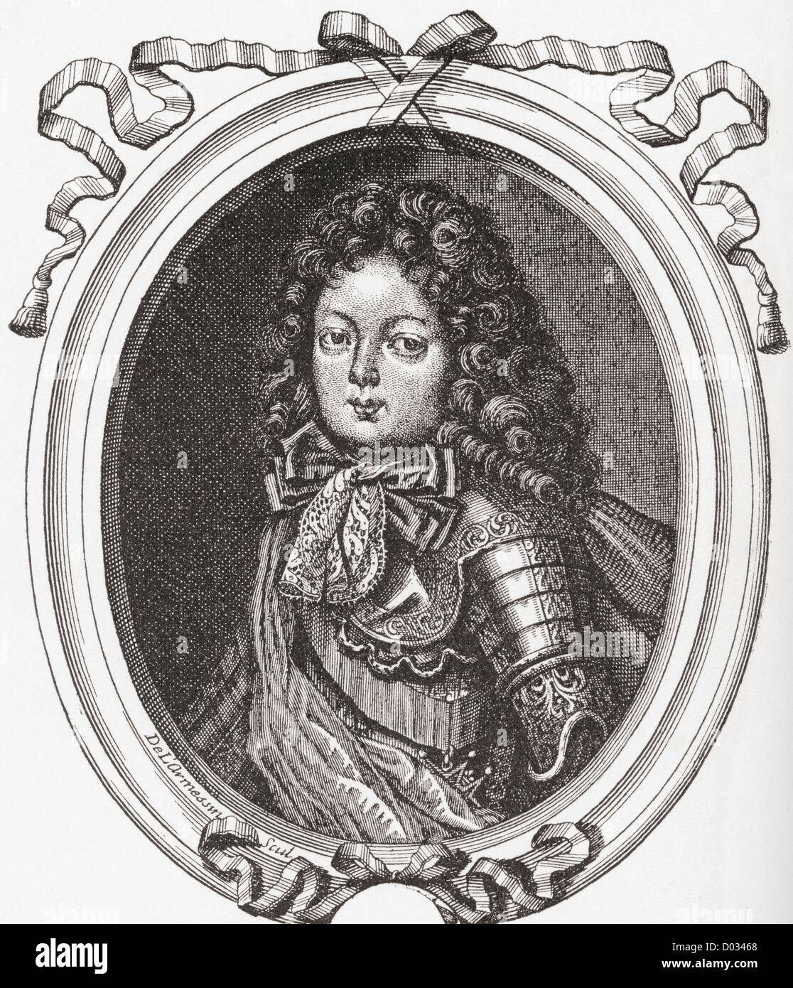 Louis Alexandre de Bourbon, Count of Toulouse, 1678 – 1737. Legitimated prince of the blood royal, son of Louis XIV Stock Photo