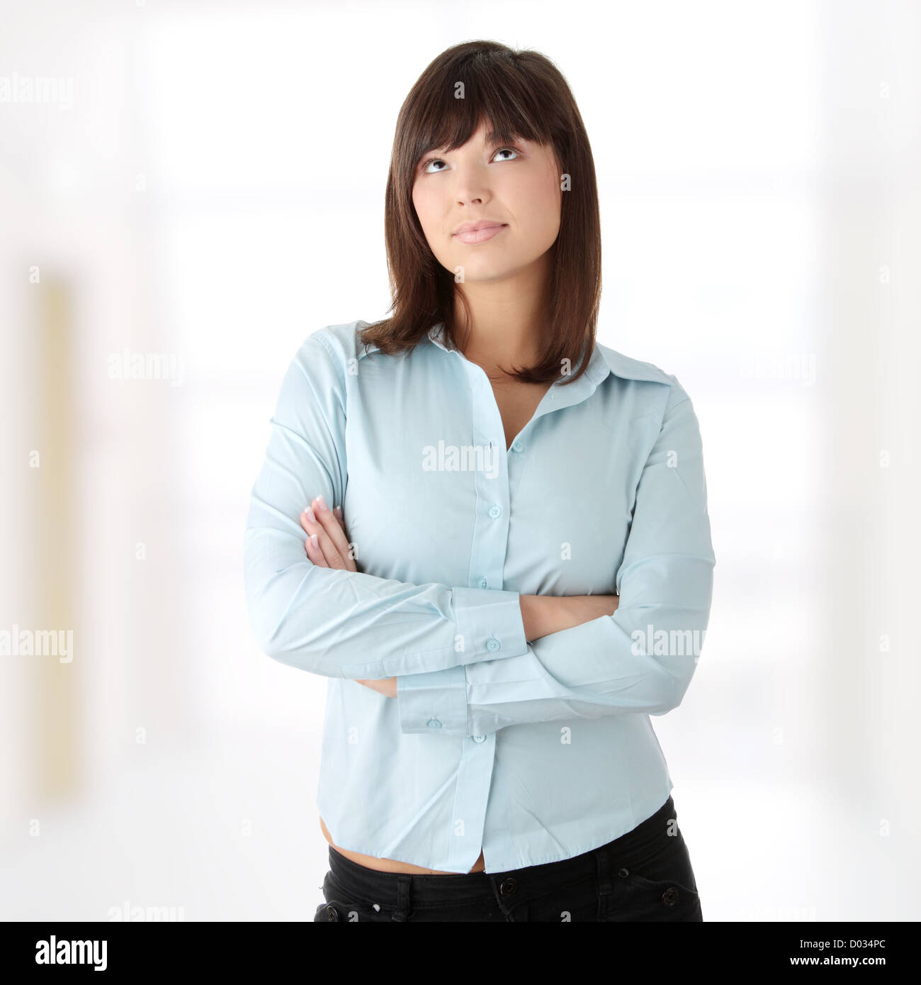 Young beautiful business woman Stock Photo - Alamy