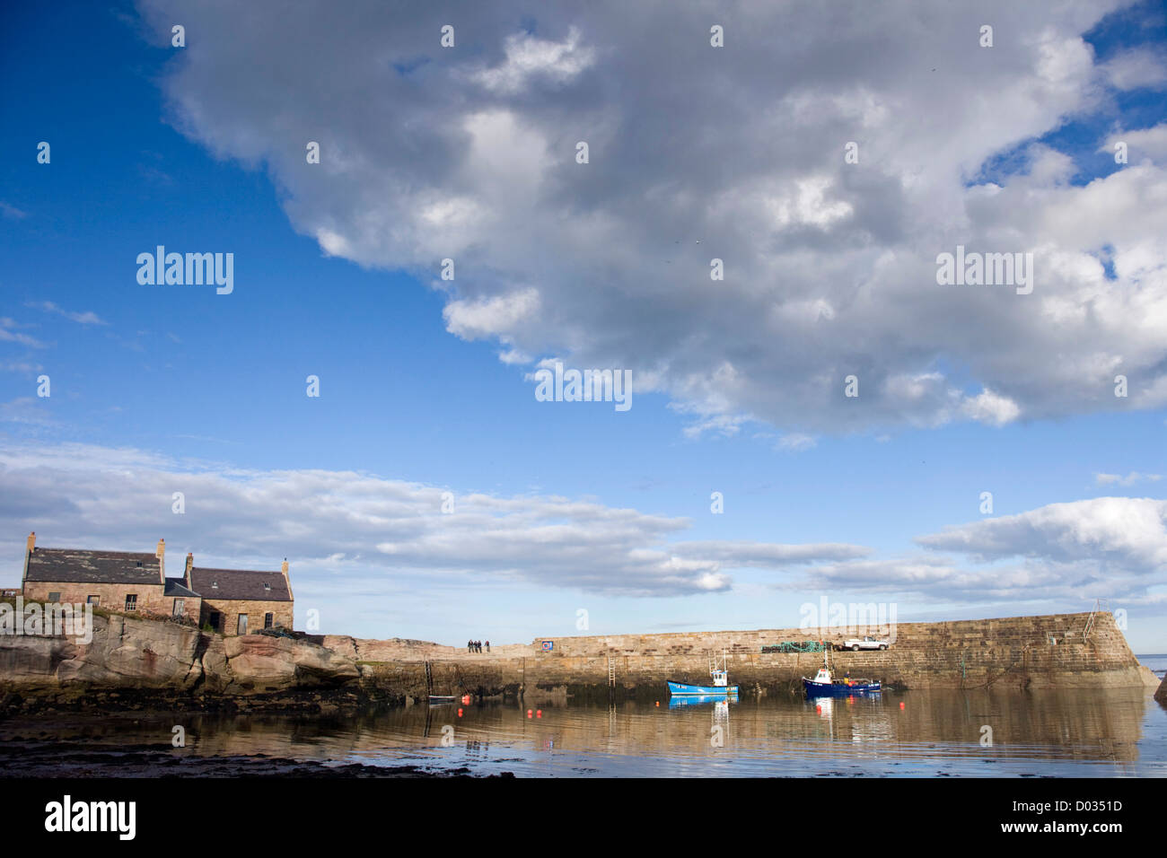 COVE HARBOUR BERWICKSHIRE, SCOTLAND Stock Photo Alamy