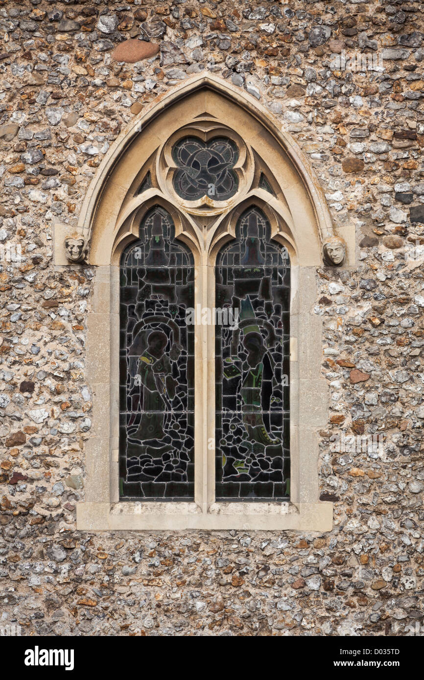 Gothic church window Stock Photo