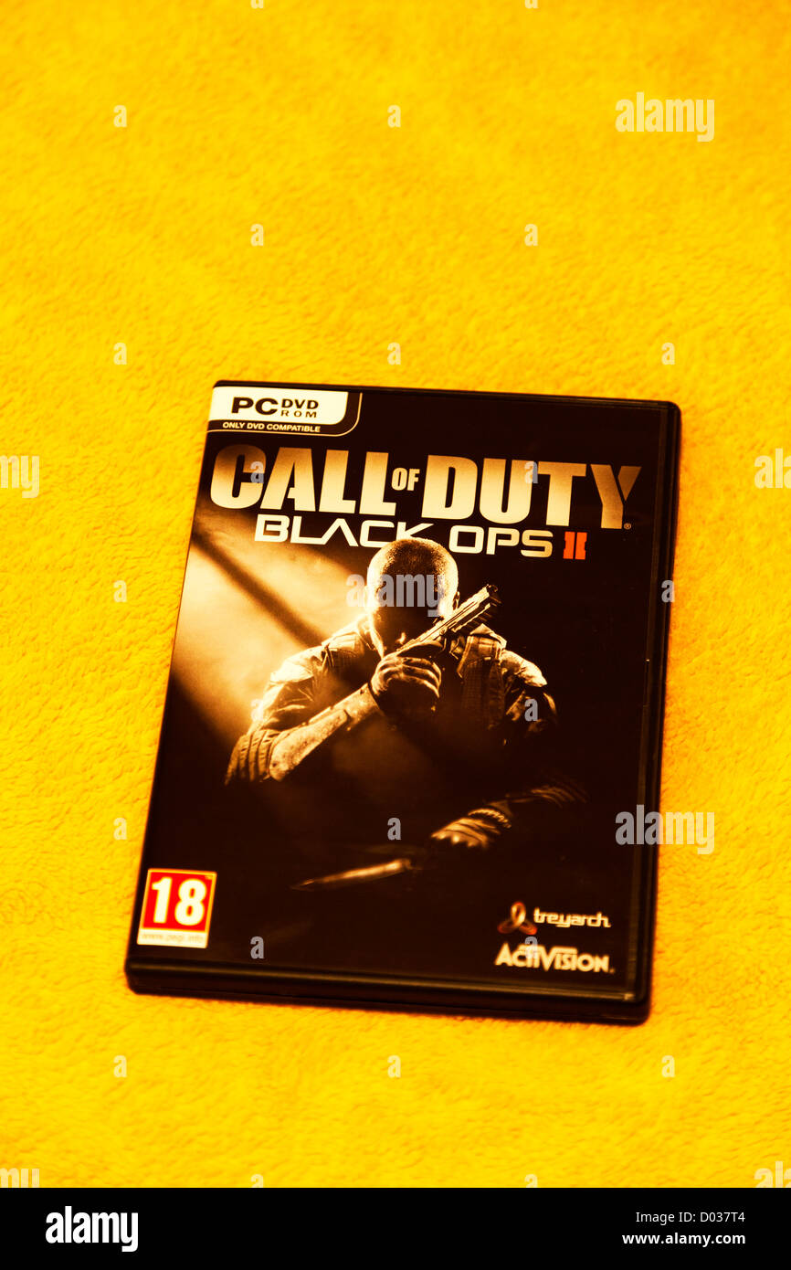 Call of duty black ops 2 two computer game by activision and treyarch Stock Photo