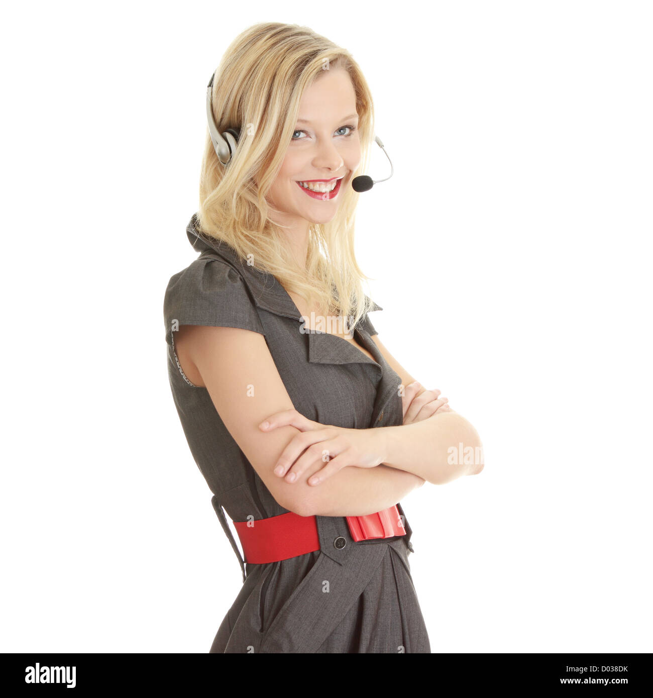 Call center woman Stock Photo - Alamy