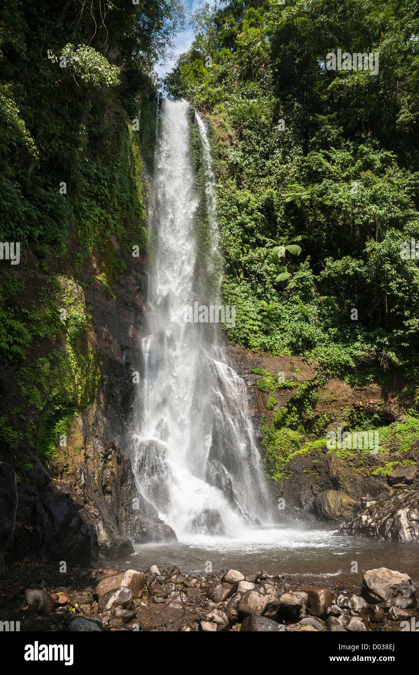 Waterfall at Gitgit, in Norththern Bali, Indonnesia Stock Photo - Alamy