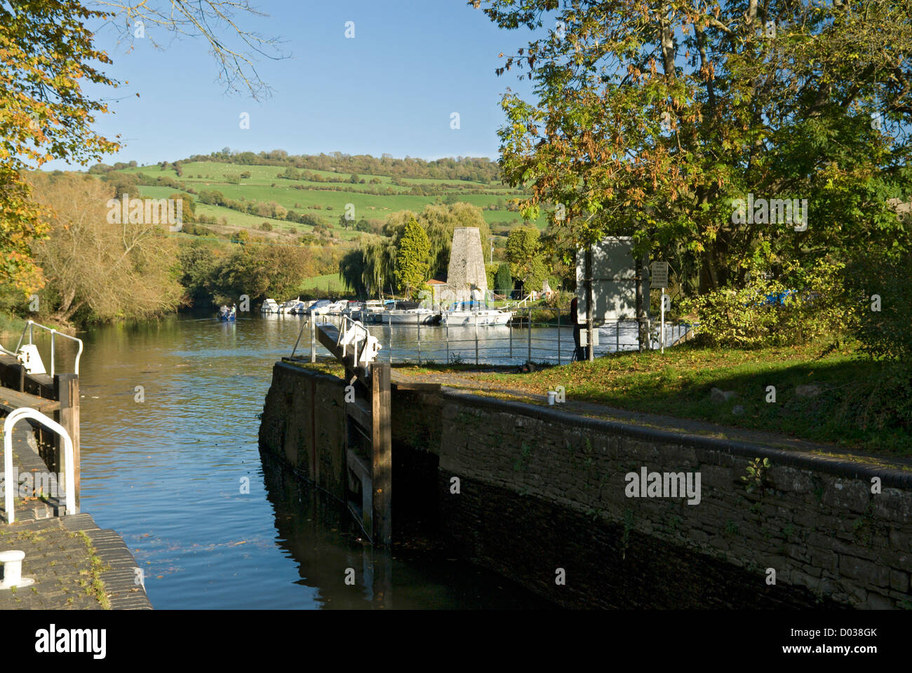 Kelston Brass Mills from Saltford near Bath, Somerset. Stock Photo