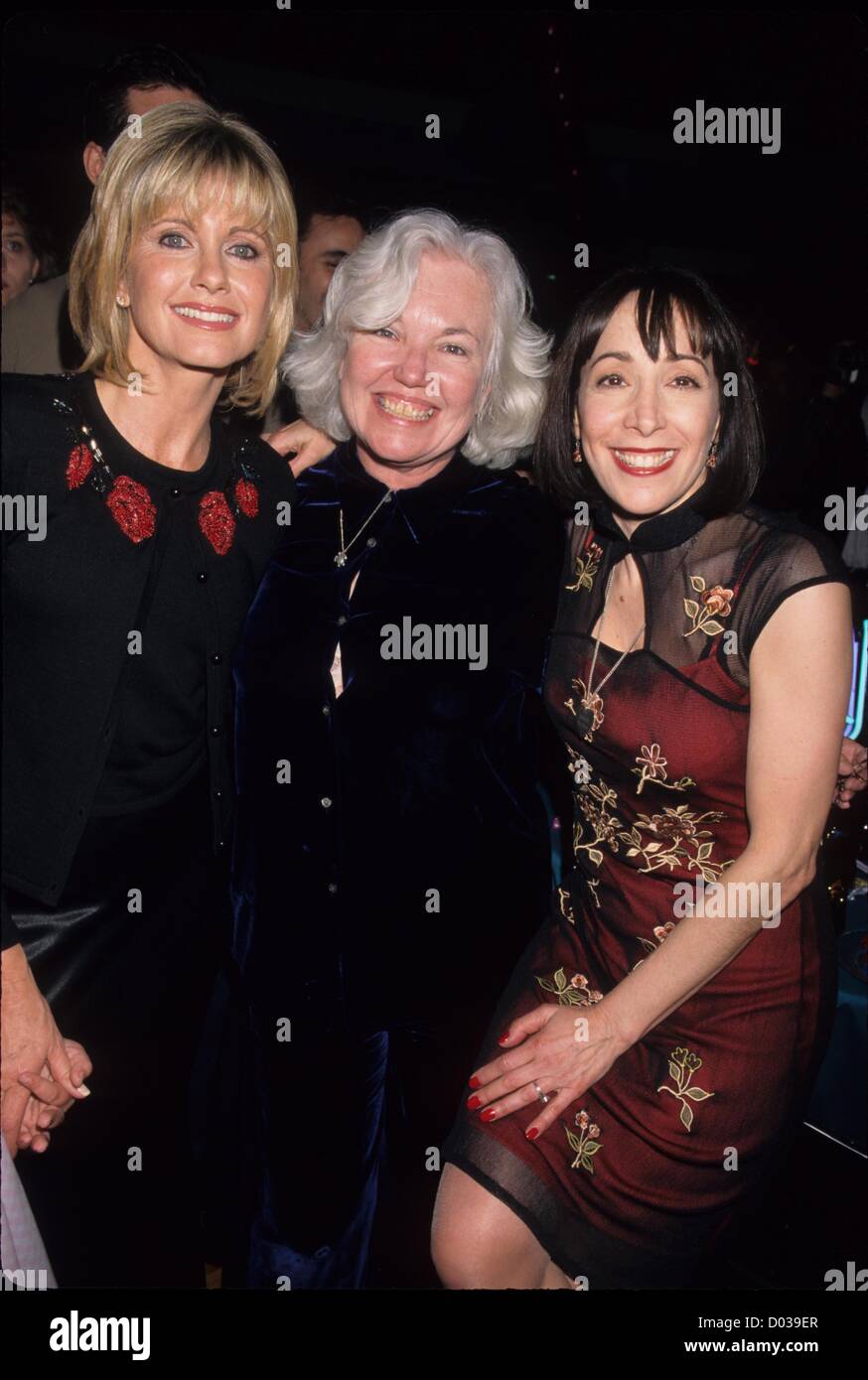 DIDI CONN with Jamie Donnelley and Olivia Newton John.Grease premiere 20th anniversary  in Hollywood , California 1998.k11667lr.(Credit Image: © Lisa Rose/Globe Photos/ZUMAPRESS.com) Stock Photo