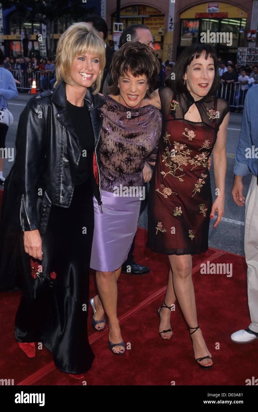 OLIVIA NEWTON JOHN with Didi conn and Stockard Channing.k11667lr.Grease premiere 20th anniversary 1998.(Credit Image: © Lisa Rose/Globe Photos/ZUMAPRESS.com) Stock Photo