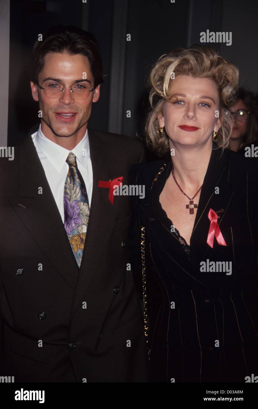 ROB LOWE with wife at the premiere of Suddemly Last Summer 1992.l4534.(Credit Image: © Stephen Trupp/Globe Photos/ZUMAPRESS.com) Stock Photo