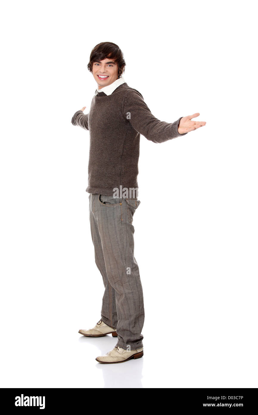 Handsome young man. Isolated on white background Stock Photo - Alamy