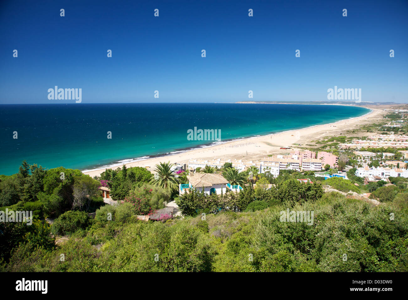 Zahara de los Atunes beach at Cadiz Andalusia in Spain Stock Photo