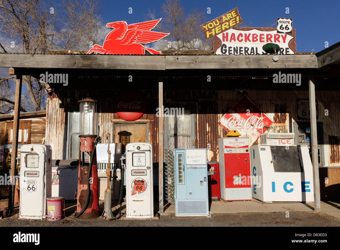 Hackberry, Arizona, United States. Route 66 Stock Photo