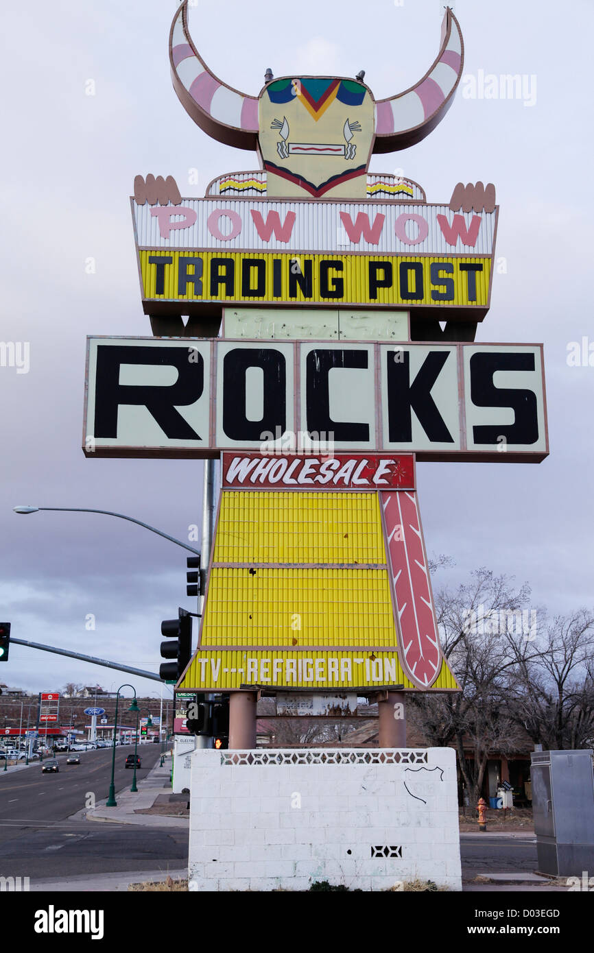 Route 66 indian sign hi-res stock photography and images - Alamy