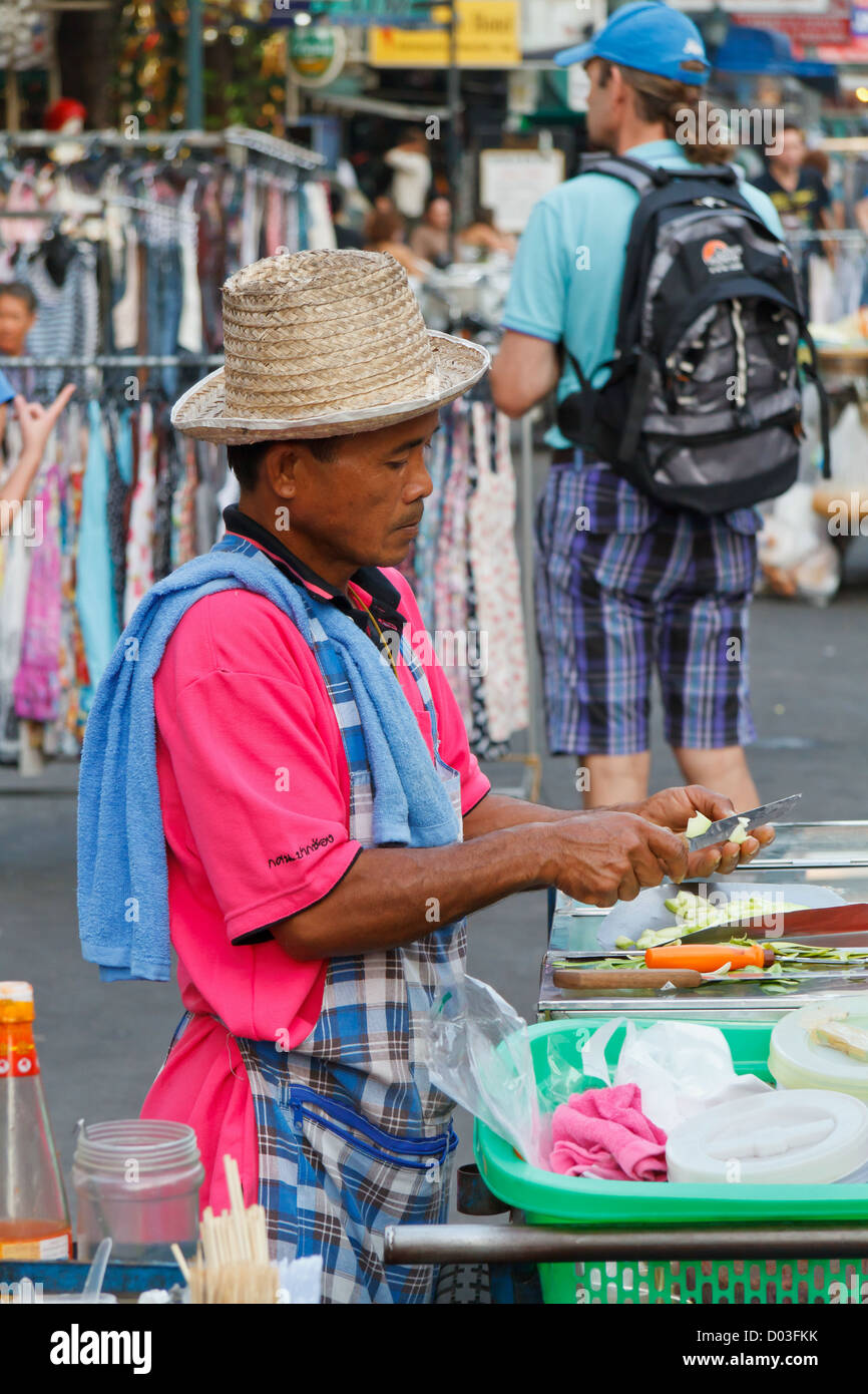 Sale of typical Street Food in Bangkok, Thailand Stock Photo - Alamy