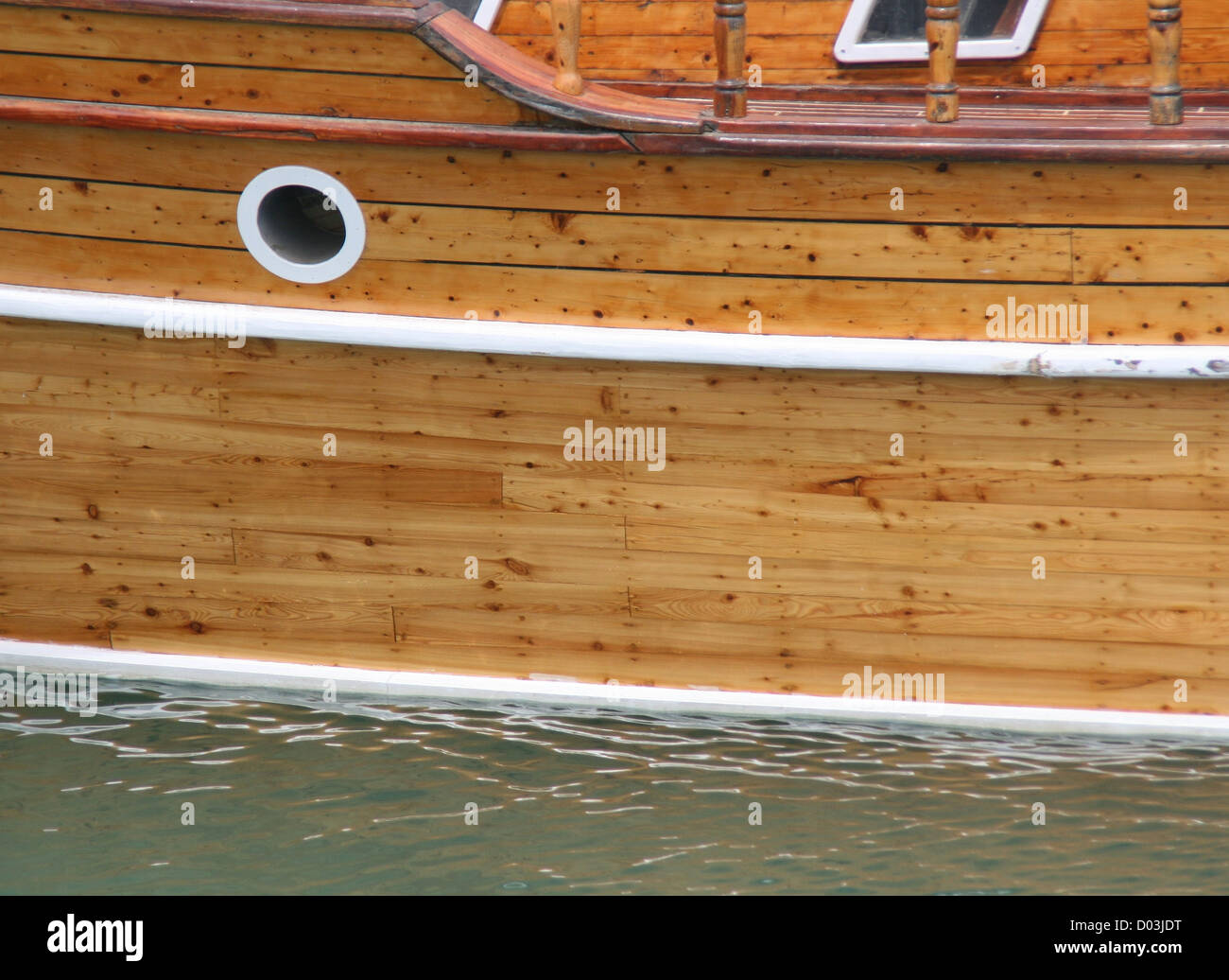 Old wood boat. Stock Photo