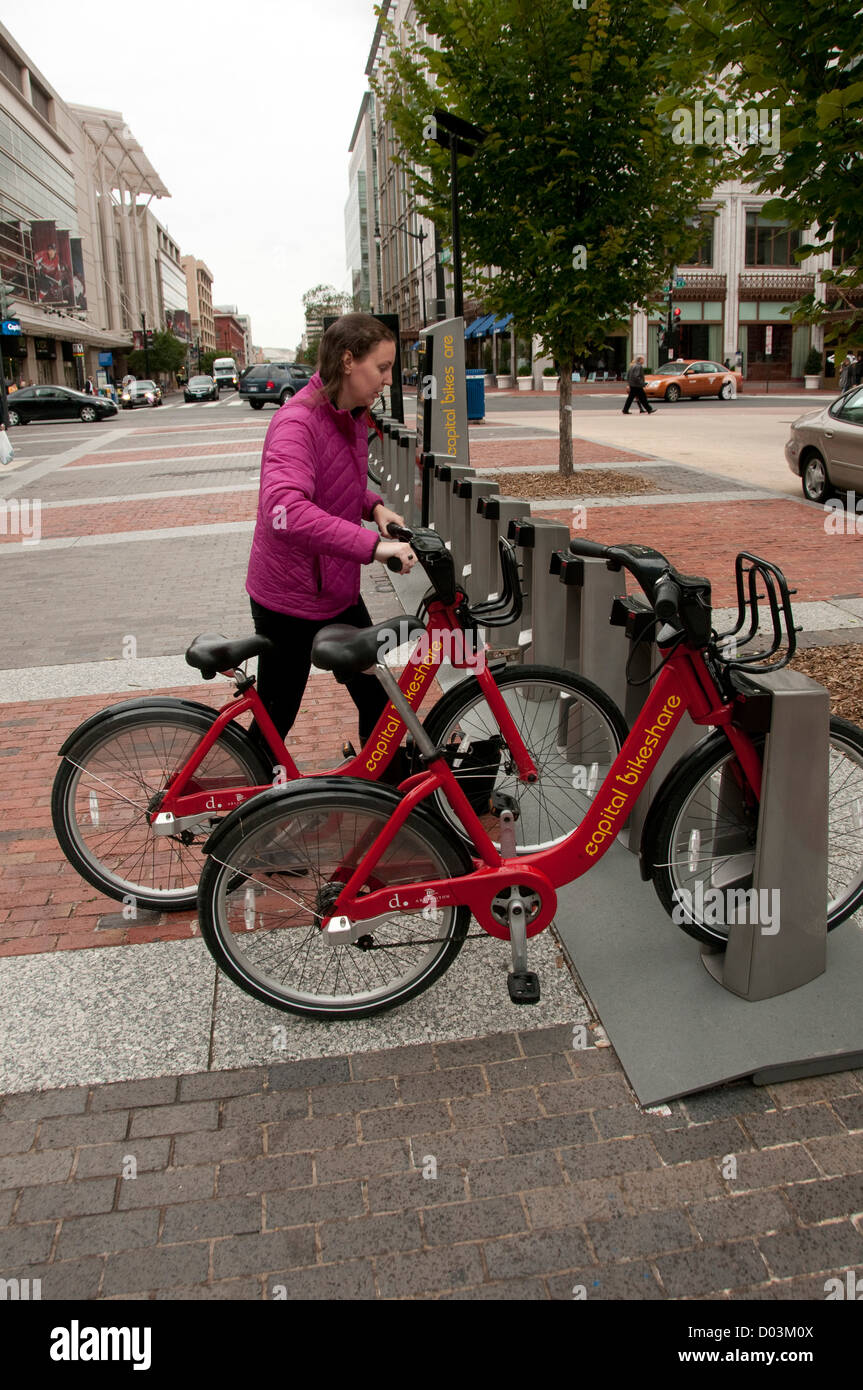 Rental Bike System, Washington, DC. (MR Stock Photo Alamy