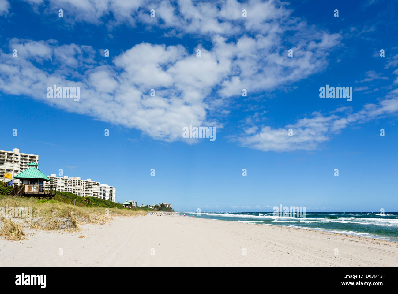 Highland Beach in Boca Raton, Treasure Coast, Florida, USA Stock Photo