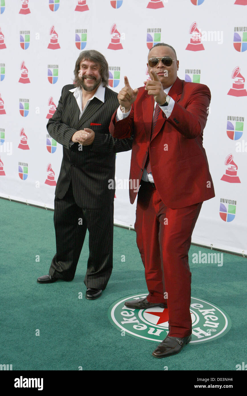 Nov. 15, 2012 - Las Vegas, Nevada, U.S. - CHUCHITO VALDEZ, EDDY NAVIA at the 2012 Latin Grammy Awards held at Mandalay Bay. (Credit Image: © Javier Rojas/Prensa Internacional/ZUMAPRESS.com) Stock Photo