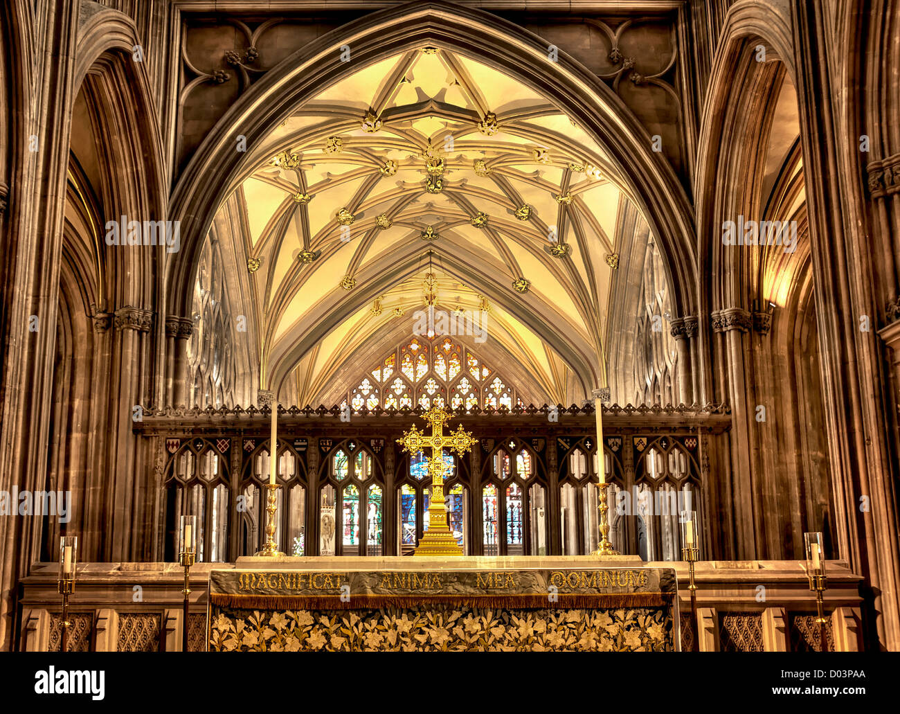 St. Mary Redcliffe Cathedral in Bristol, England Stock Photo