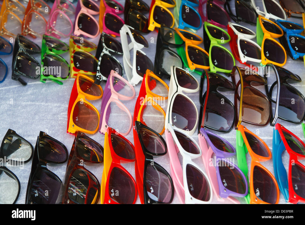 Sale of Sunglasses on Khaosan Road in Bangkok, Thailand Stock Photo Alamy
