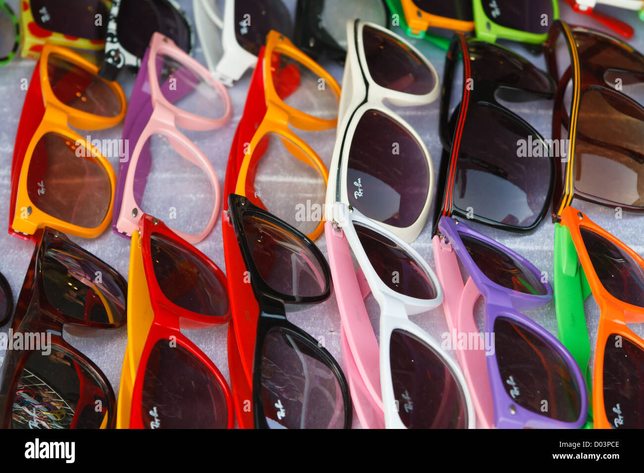 Sale of Sunglasses on Khaosan Road in Bangkok, Thailand Stock Photo Alamy
