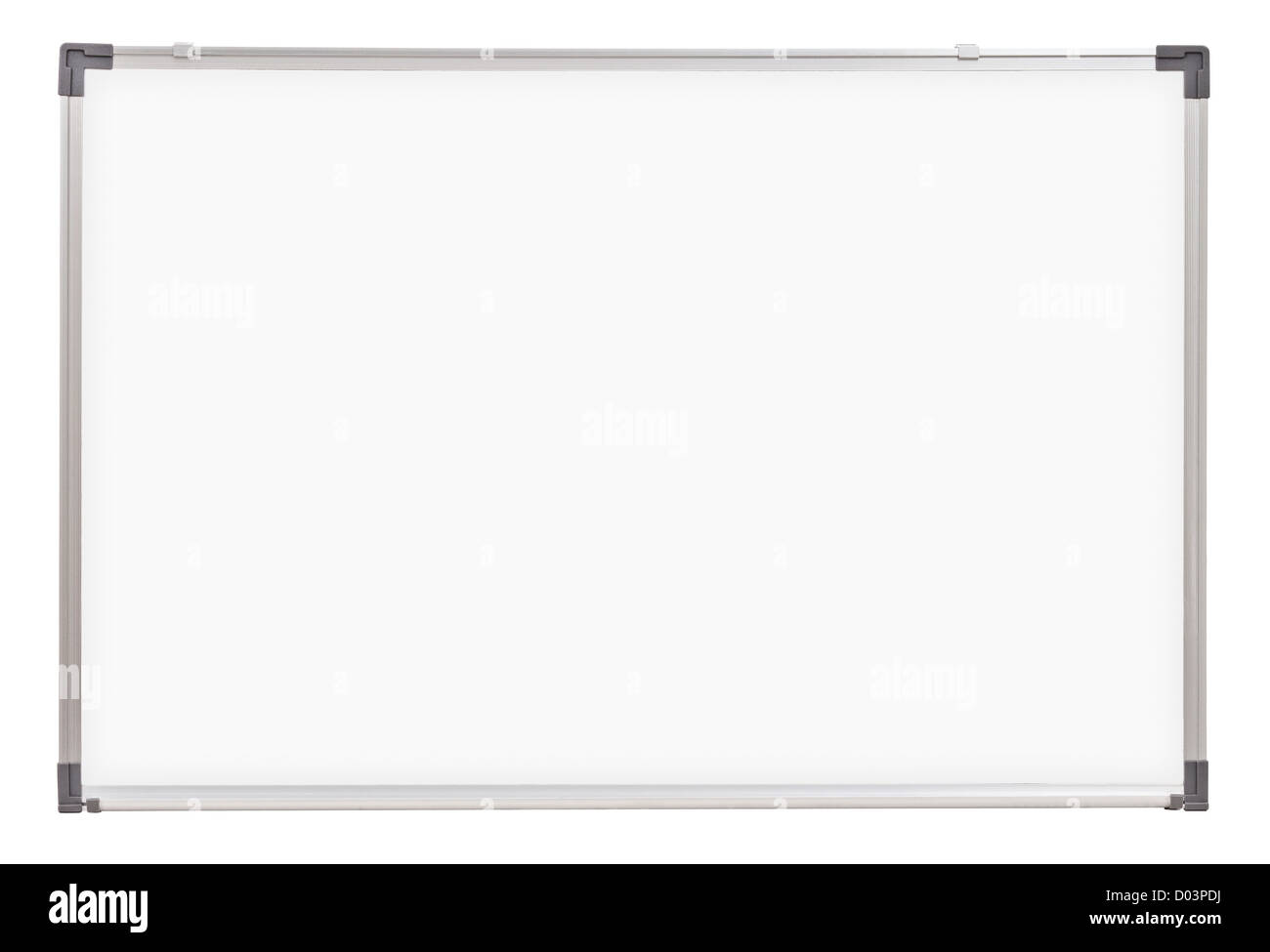 school whiteboard or board isolated on white Stock Photo