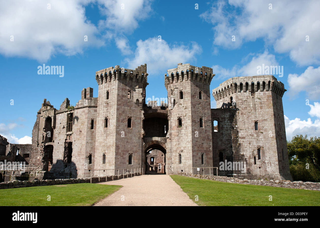 Ragland Castle, Wales, United Kingdom Stock Photo