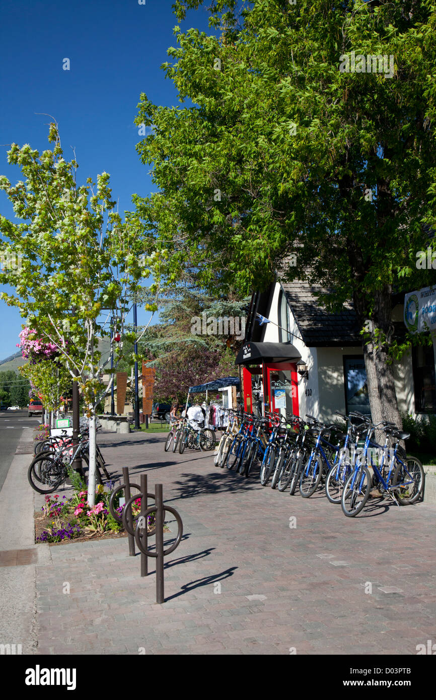 Idaho, Ketchum, Downtown Ketchum Stock Photo Alamy