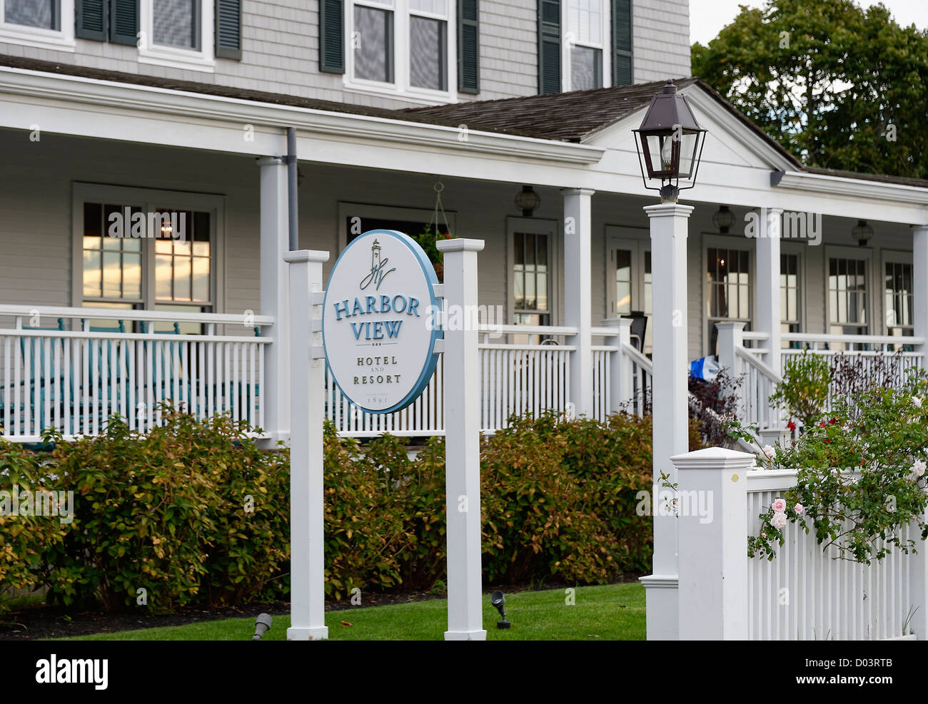 Harbor View Hotel, Edgartown, Martha's Vineyard, Massachusetts, USA Stock Photo