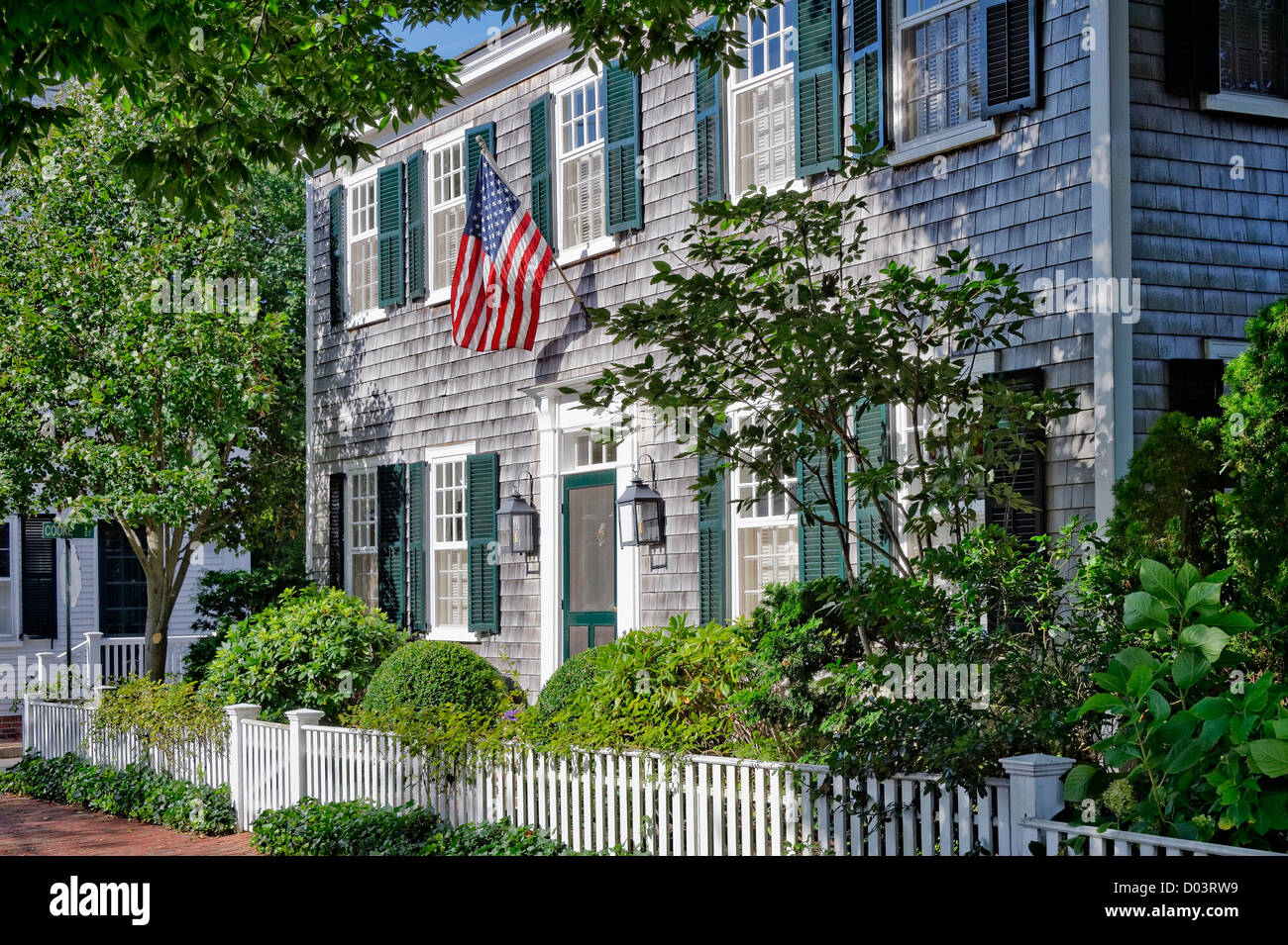 Home, Edgartown, Martha's Vineyard, Massachusetts, USA Stock Photo