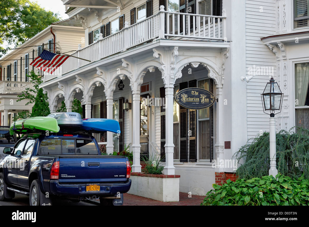 The Victorian Inn, Edgartown, Martha's Vineyard, Massachusetts, USA Stock Photo