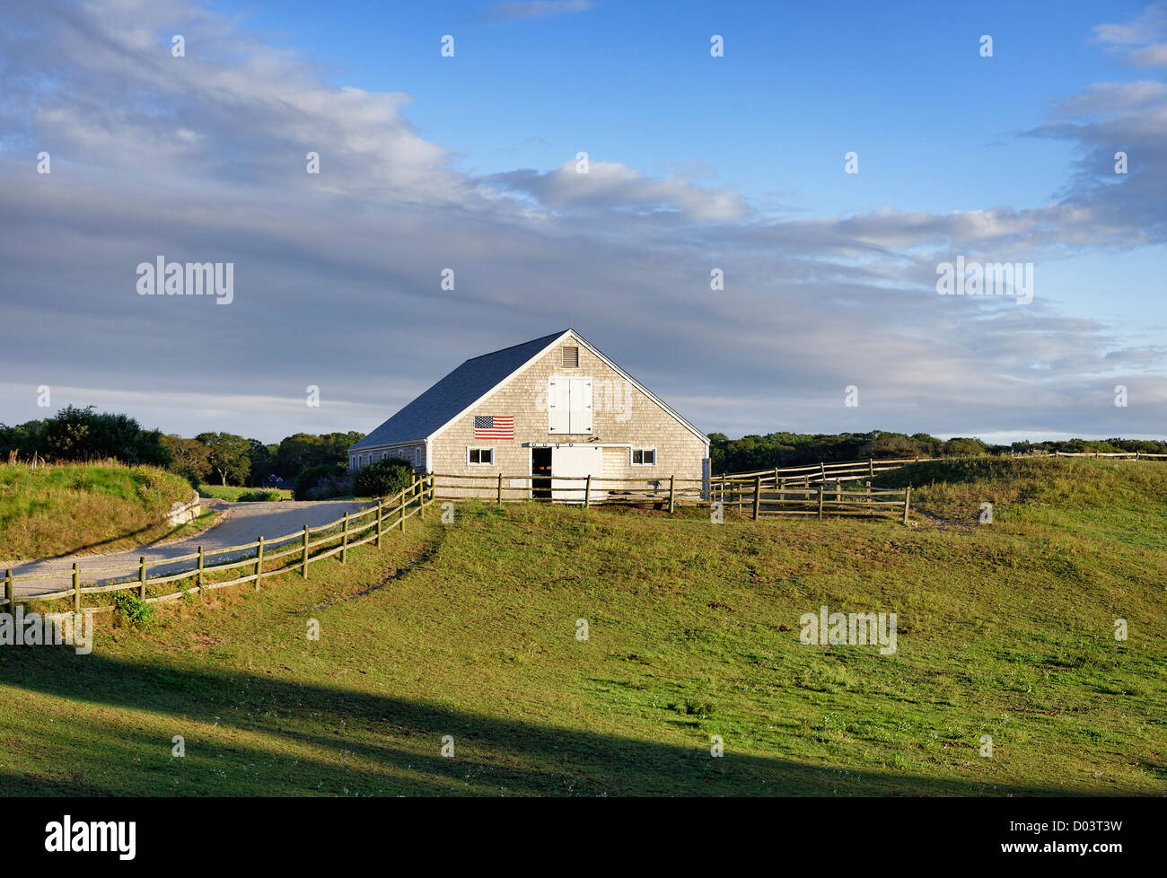 Barn, Sweetwater Farm, Martha's Vineyard, Massachusetts, USA Stock Photo