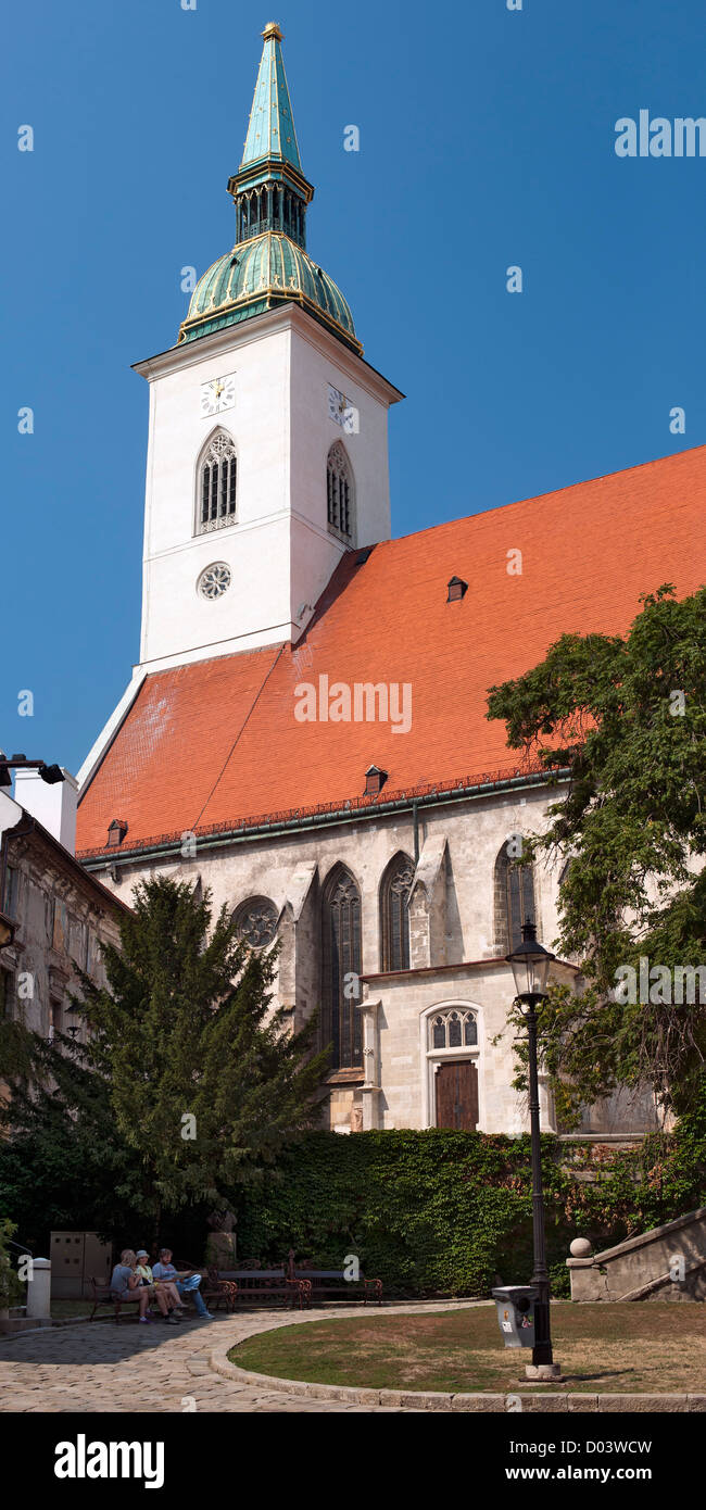 St. Martin's Cathedral (aka the Coronation Church) in Bratislava, the capital of Slovakia. Stock Photo