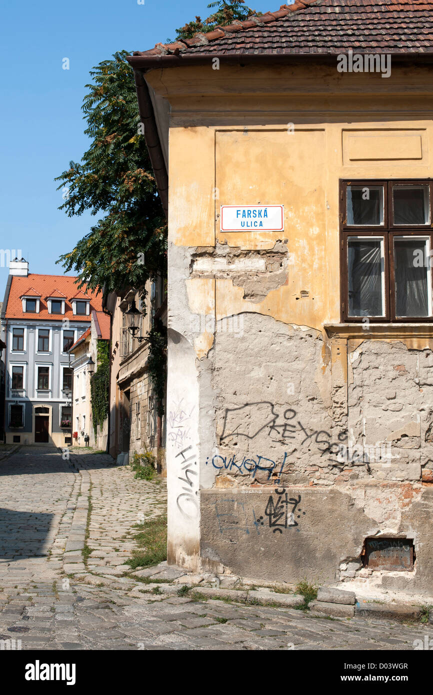 Farska Ulica street in Bratislava, the capital of Slovakia. Stock Photo