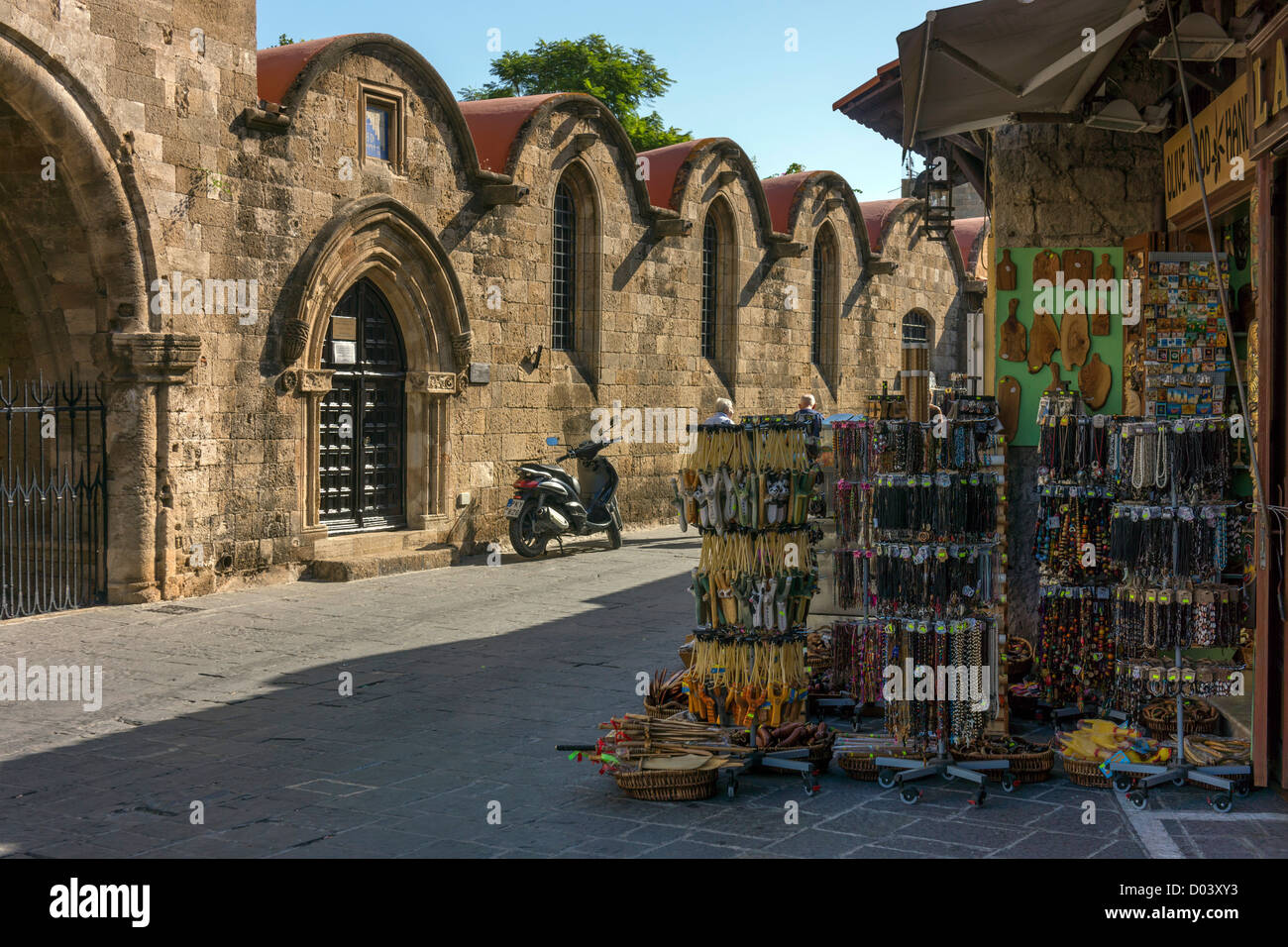 Rhodes old town, medieval, ancient walls Stock Photo