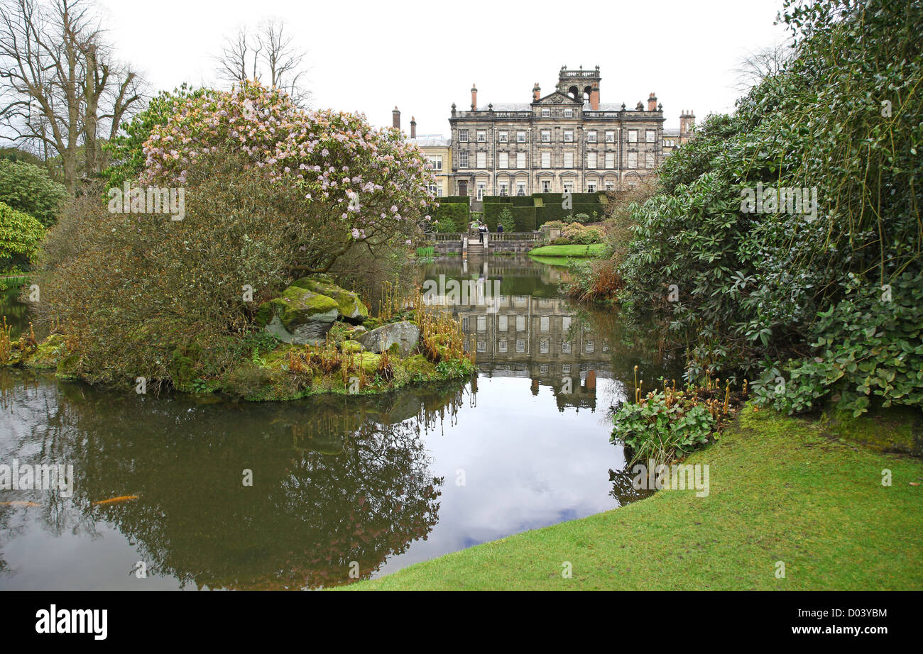 The house and lake at Biddulph Grange, StokeonTrent, North Staffs