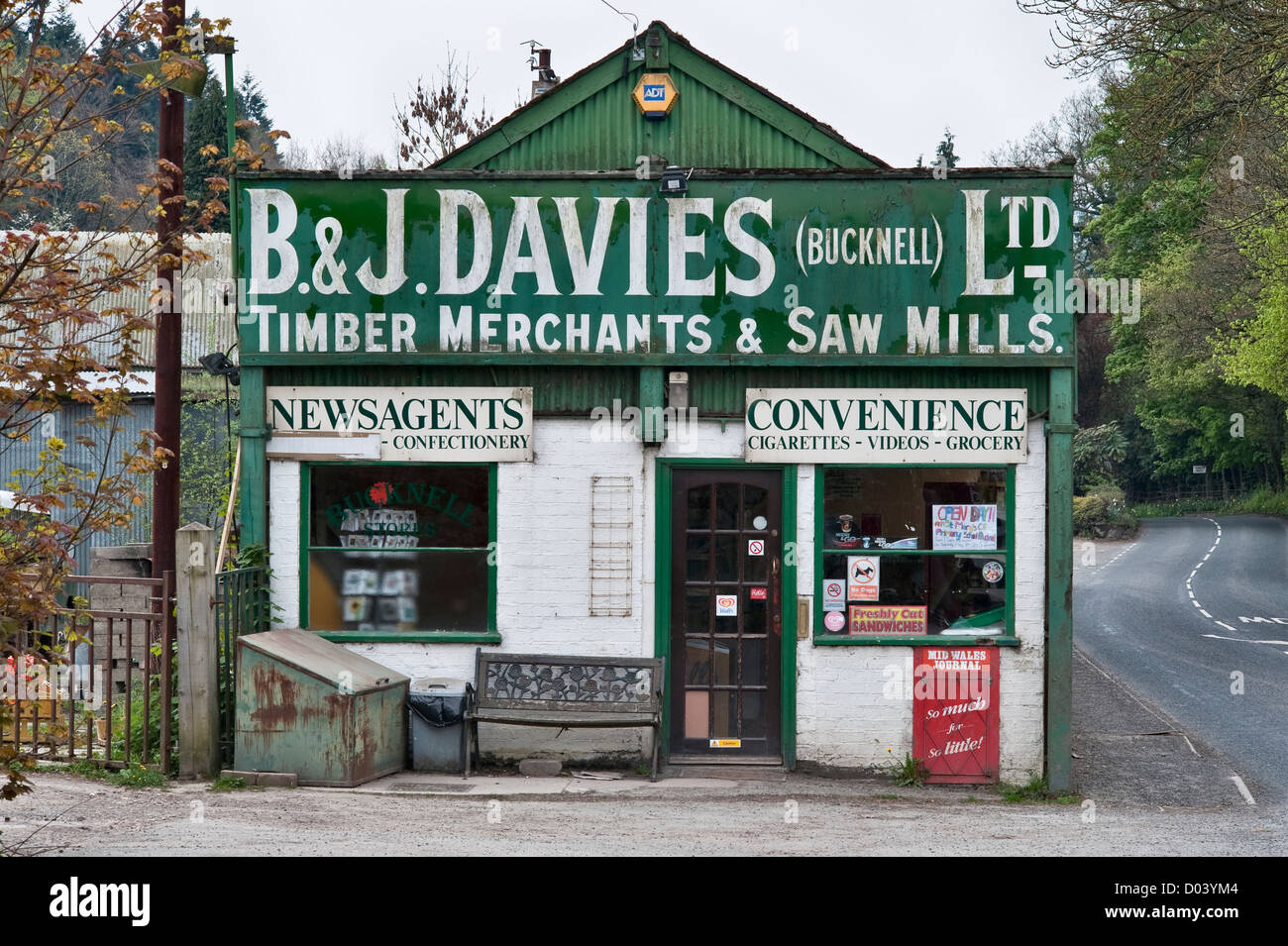 The tiny village shop in Bucknell, south Shropshire, UK Stock Photo Alamy