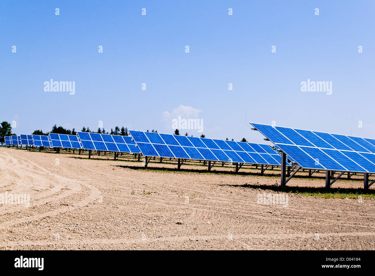 Renewable, alternative solar energy. Solar energy power plant. Stock Photo
