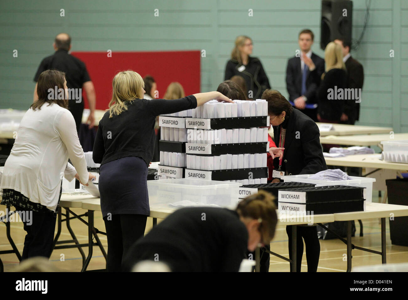 16.11.2012 Corby,Northamptonshire. Votes for Labour Andy Sawford mount