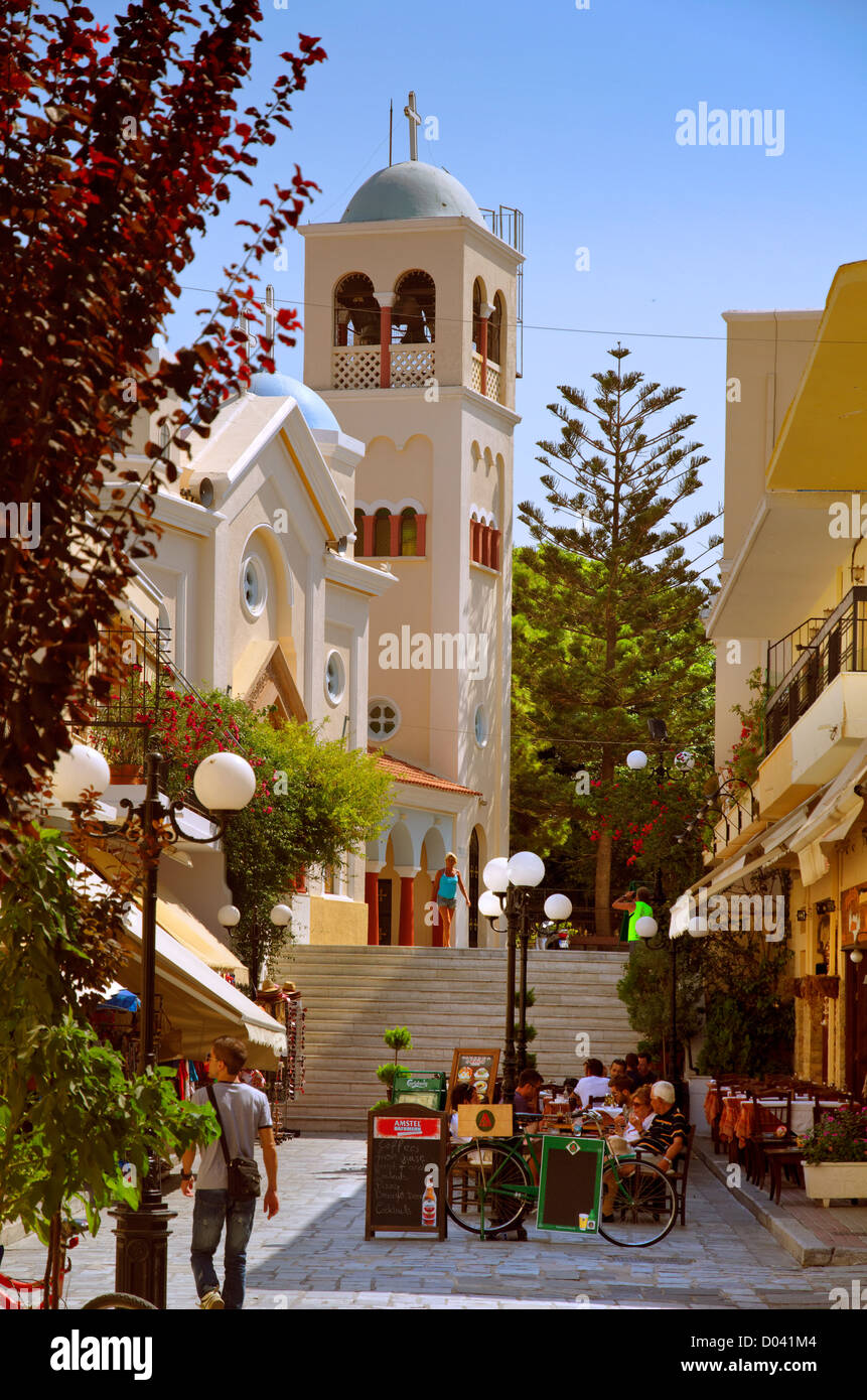 St. Paraskevi Greek Orthodox Church at Kos town, Island of Kos, Dodecanese Group, Greece. Stock Photo