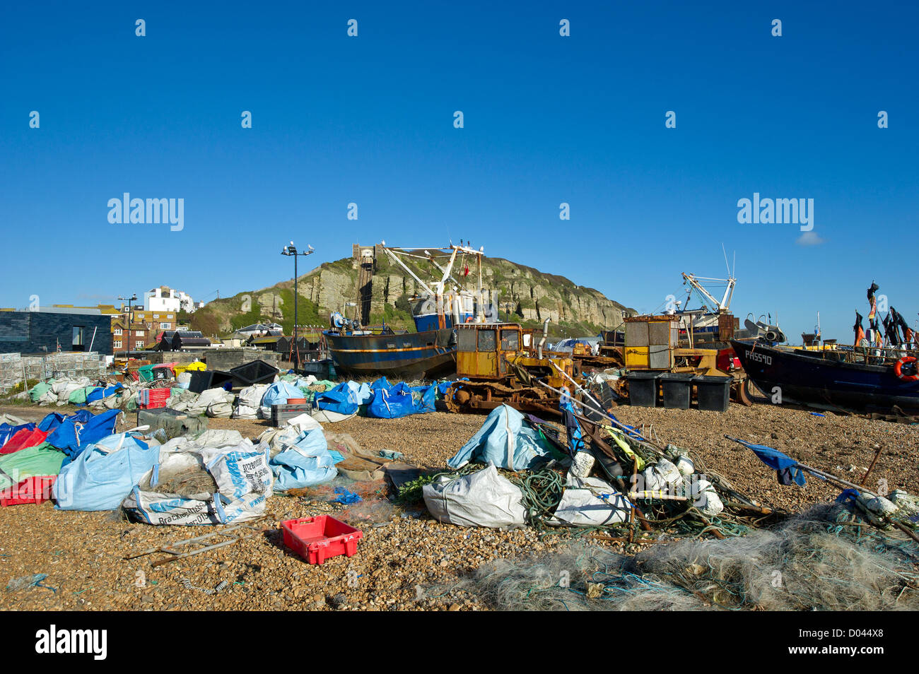 The Stade in Old Hastings. Stock Photo